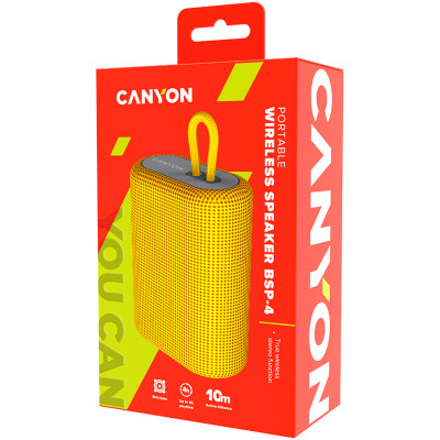 Акустична система Canyon BSP-4 Bluetooth Yellow (CNE-CBTSP4Y) Вінниця - фото 4
