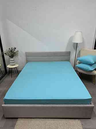 Ecotton Простирадло на резинці Ecotton 90х200 см фланель з бавовни Blue sky блакитний Коломыя