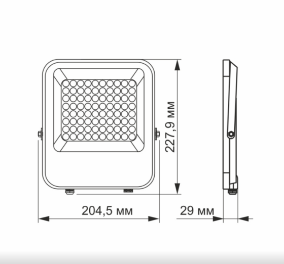 LED Прожектор 50W 5000К 220V VL-F2-505G Videx Житомир