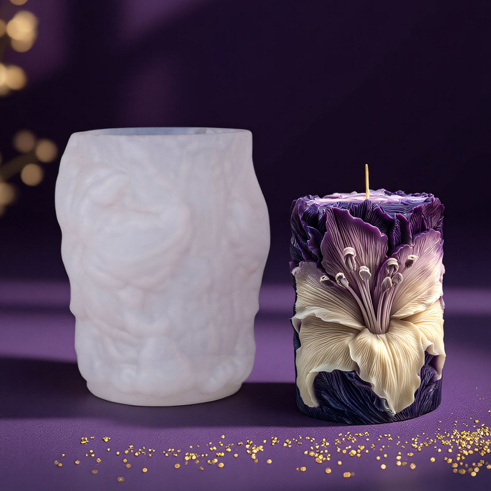 Силиконовая форма для изготовления свечи, молд 87 х 87 х 105 мм для изделий из воска пчелиного, соевого и парафина Каменец-Подольский - изображение 1