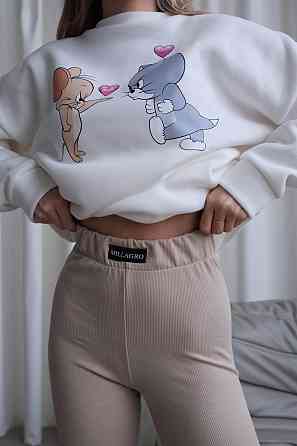 Женский трендовый зимний костюм Молочный, 42/44 Одесса