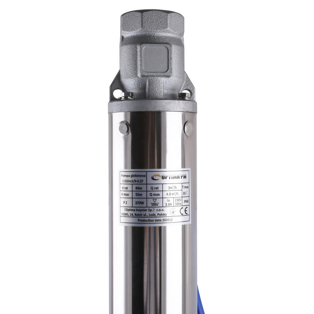 Насос скважинный с повышенной уст-тью к песку OPTIMA PM 3,5SDm3/ 9 0,37 кВт 55м + 35 м кабель (000021406) Киев - изображение 2