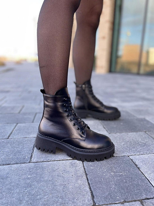 Черевики жіночі GREMMY 316/1 чорні (зима, шкіра натуральна) (4893) 40 Коломия - фото 1