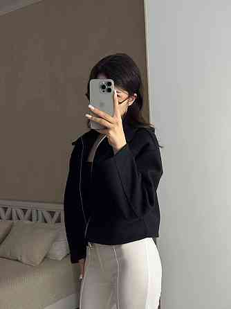 Женский повседневный оверсайз бомбер на молнии турецкий кашемир Одесса