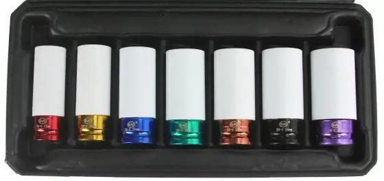 Набір ударних головок AL-FA ALIRA-7EL — Cr-Mo сталь, 7 ел., для авто Львів