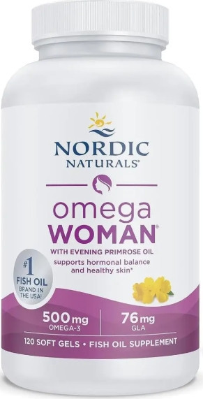 Омега-3 для женщин и вечерняя примула  Nordic Naturals Omega With Evening Primrose 830 мг 120 капс лимон Киев - изображение 1