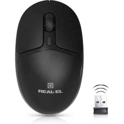 Мышка REAL-EL RM-335W Wireless Black (EL123200055) Винница