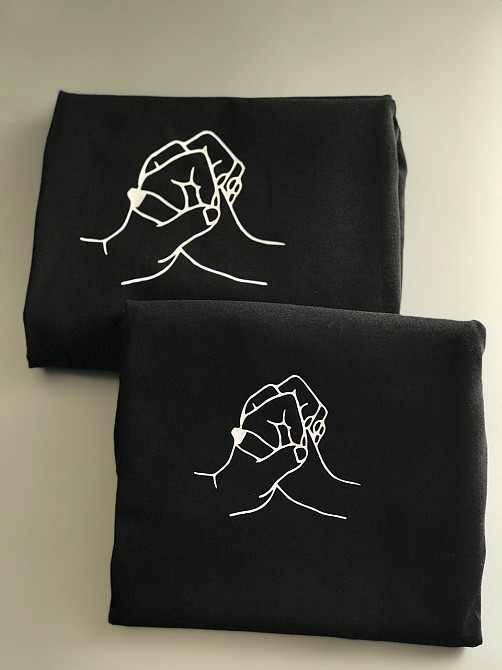 Парні футболки для хлопця та дівчини — Чорні ручки Чернівці - фото 1