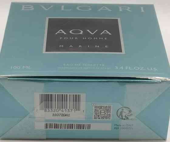 Парфюмерия: Bvlgari Agva Marine Pour Homme edt 100ml. Оригинал! Киев