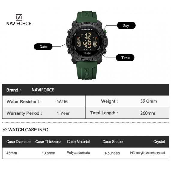 Часы мужские наручные Naviforce Europe (Orange) Винница - изображение 10