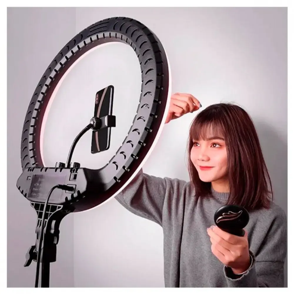 Кольцевая LED лампа RL-14 36см 220V 1 крепл.тел. + пульт + чехол Коломыя - изображение 6