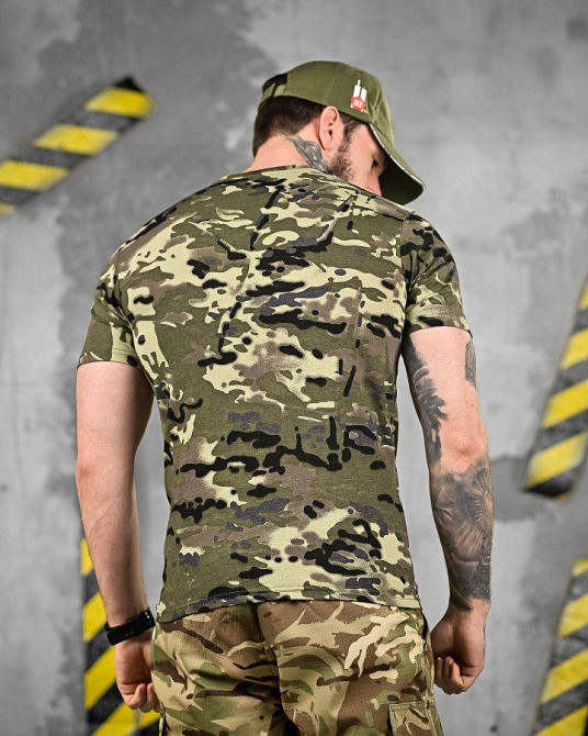 ХЛОПКОВА тактична футболка PATRIOT MultiCam green ДЛ6384 Одеса - фото 4