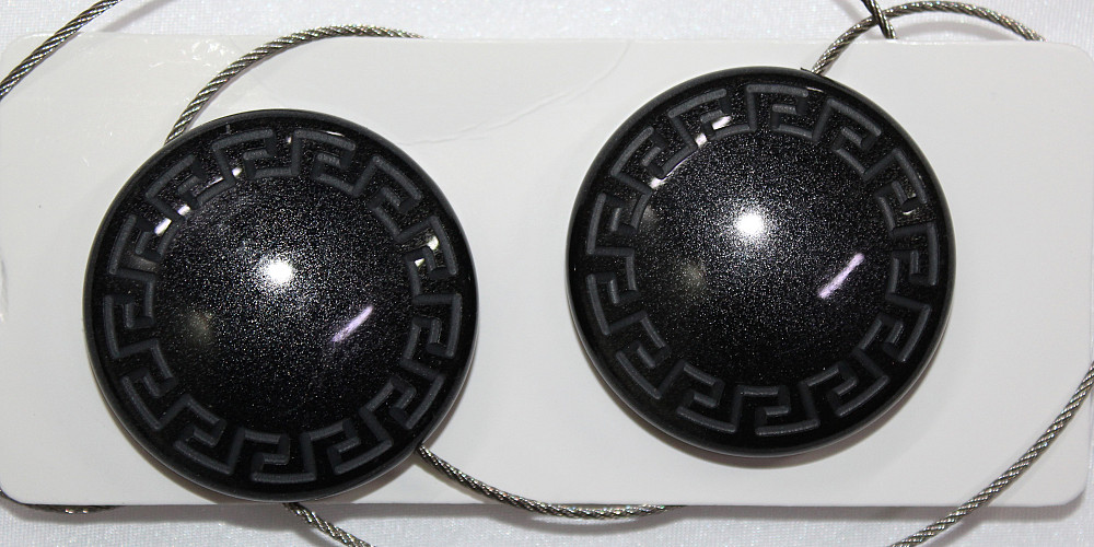 Магніти для штор і гардин (200м) Афіна набір 2 шт Чорний (81-111) Київ - фото 5