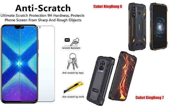 Захисне скло NeoGlass для Cubot KingKong 6, KingKong 7 – надпрозоре та стійке Київ