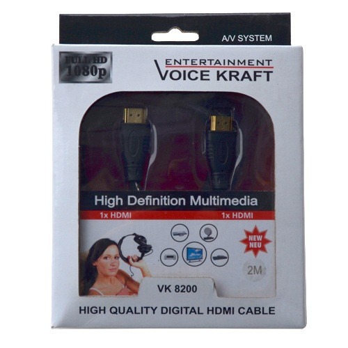 Шнур HDMI (штекер - штекер) v.1.4, диам.-6мм, 