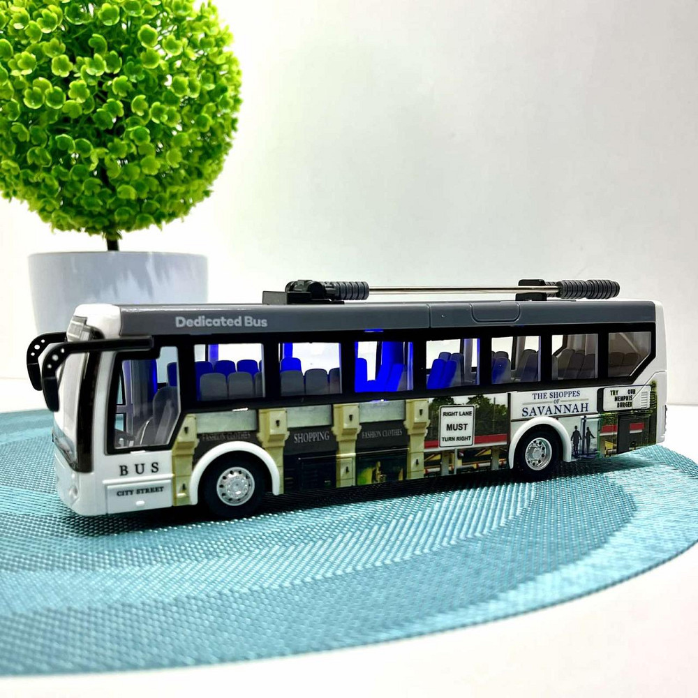 Тролейбус на радіокеруванні 21 см Білий (JC-043A) Чернигов - изображение 6