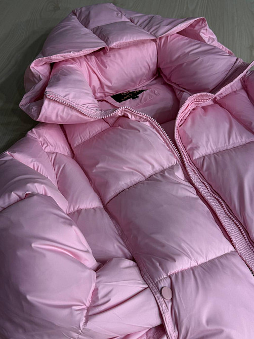 Куртка женская Lady Yep 10036 парка пуфер оверсайз с капюшоном розовая, розовый, 42 Киев - изображение 5