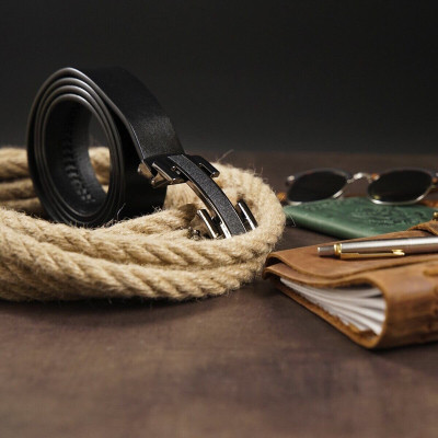 Ремень Vintage Мужской Черный (20262) Винница - изображение 8