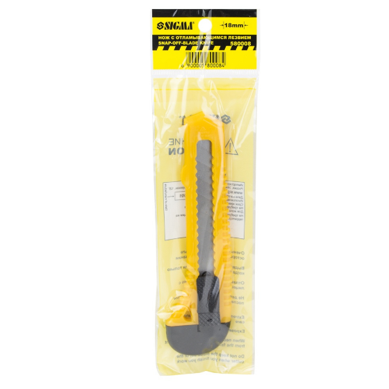 Ніж пластиковий 18мм автоматичний замок SIGMA Житомир - фото 5