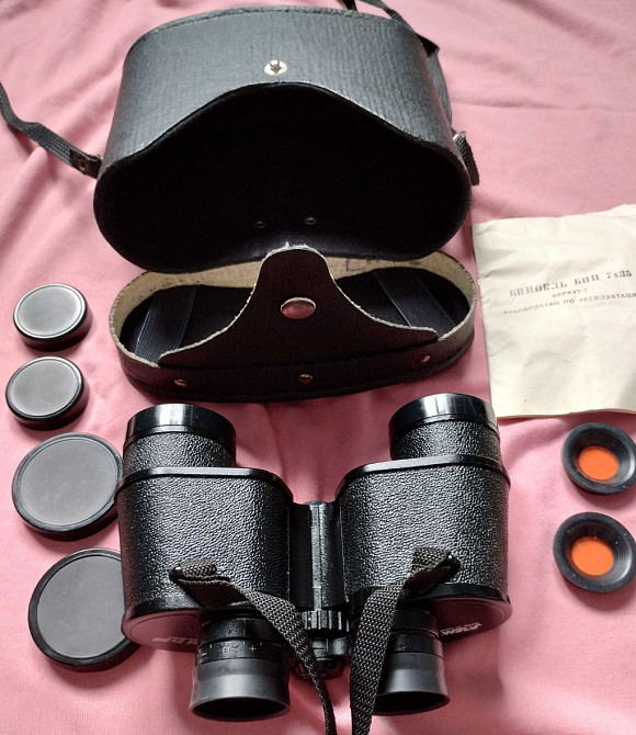 Снят с хранения Отличная сохранность Бинокль БПЦ 7х35 СОМЗ СССР 7-35 Киев - изображение 5