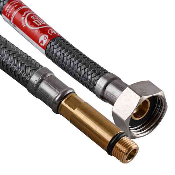 Шланг для змішувача TUCAI М10х1/2″ довгий штуцер 0,8м АНТИКОРОЗІЯ TAQ GRIF ACB 204470 Луцк