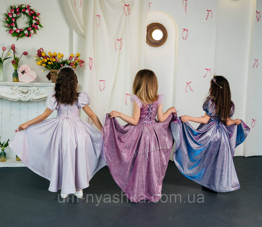 Пышное удлиненное блестящее платье люрекс Кривой Рог - изображение 3