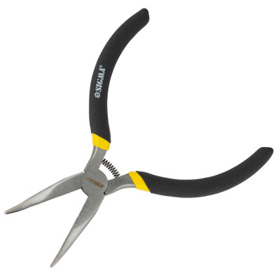 Плоскогубці Sigma довгогубці вигнуті 125мм гумові рукоятки Mini (4356311) Вінниця - фото 1