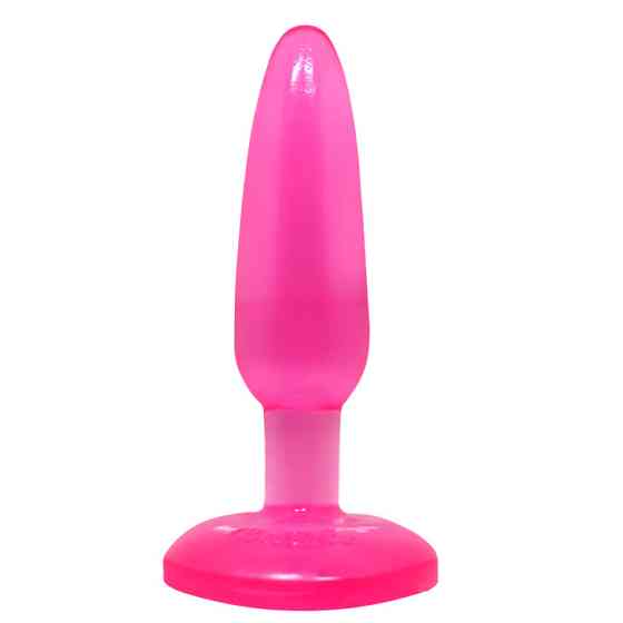 Анальная пробка на присоске BAILE Butt Plug, розовая, 14 × 3.5 см Sex Aura Киев