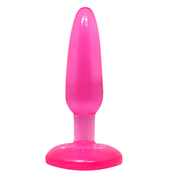 Анальна пробка на присосці BAILE Butt Plug, рожева, 14×3.5 см Sex Aura Київ - фото 3