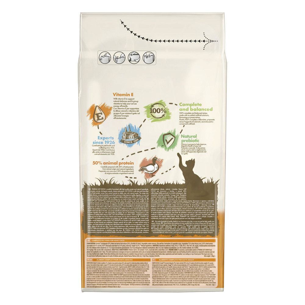 Сухий корм CAT CHOW Adult для дорослих котів, з качкою, 15 кг Київ - фото 3