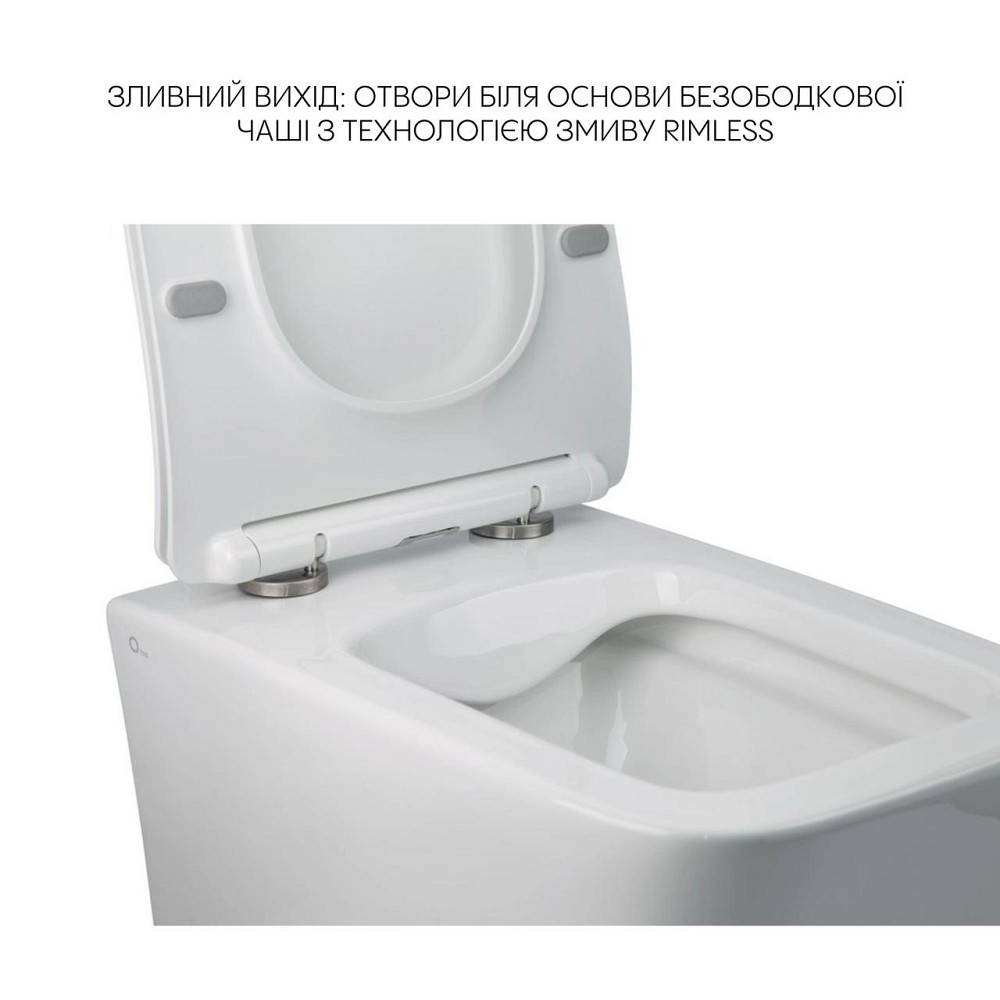 Комплект Qtap Crow 2 в 1: унитаз подвесной Rimless + биде подвесное Киев - изображение 4
