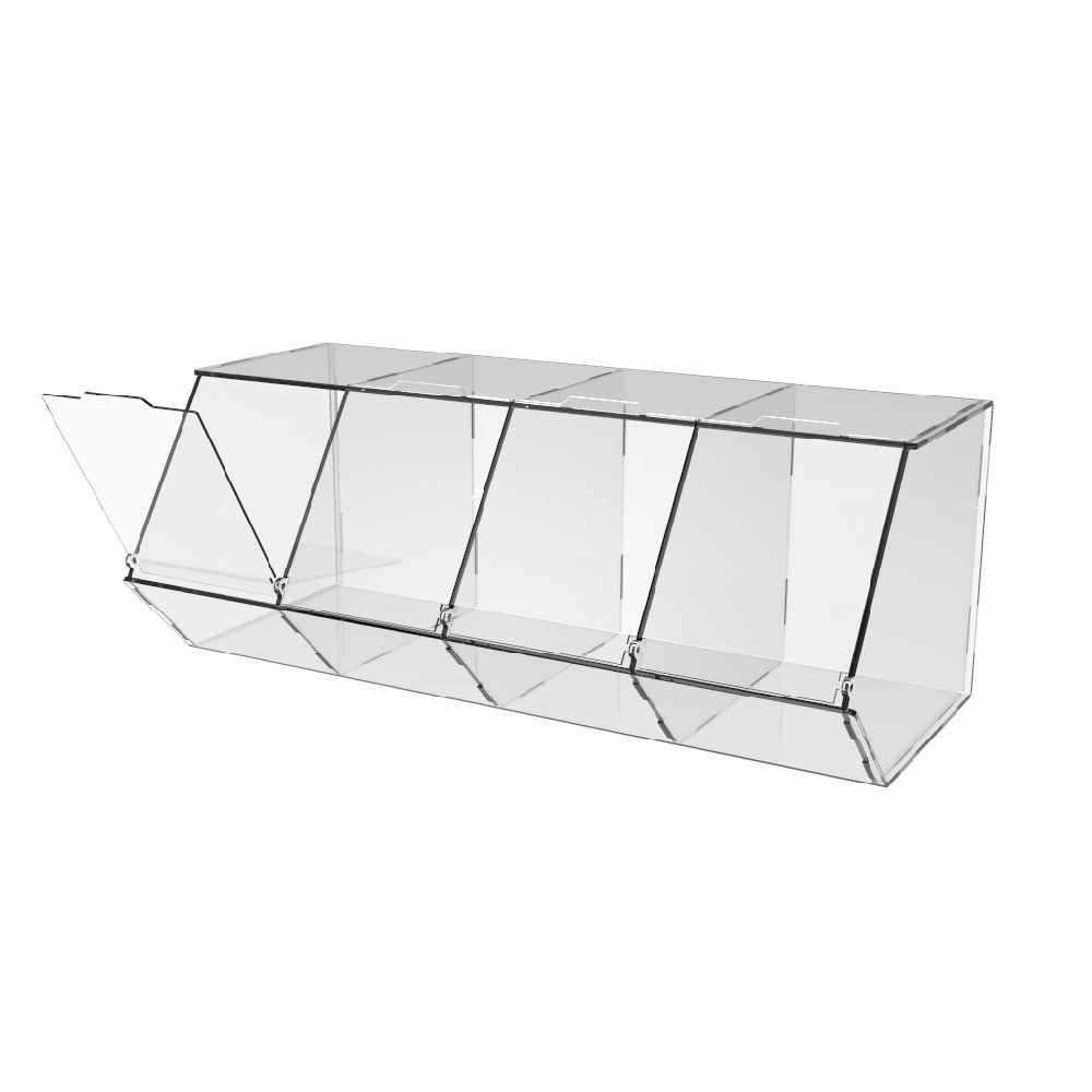 Диспенсер EKOSTAR 390х180х150мм для мармеладів, снеків, горіхів 4 комірки Київ - фото 4