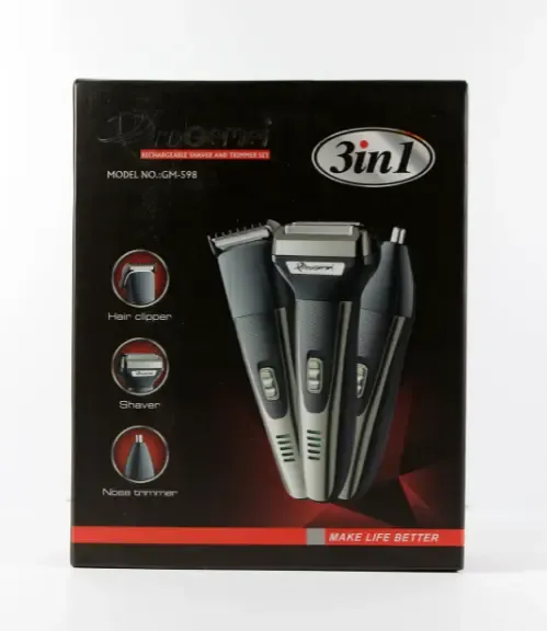 Машинка для стрижки триммер бритва Gemei GM-598 3 в 1 Коломыя - изображение 1