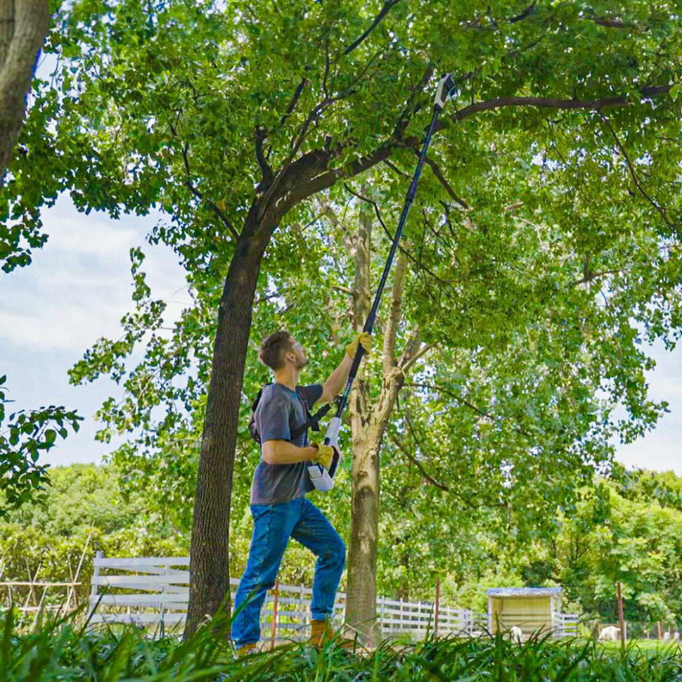 Висоторіз-кущоріз Litheli телескопічний, 3400 мм, живлення від павербанку (УМБ Litheli Power Bank 20000 mAh, 45 W, 2,5 А в Київ - фото 2