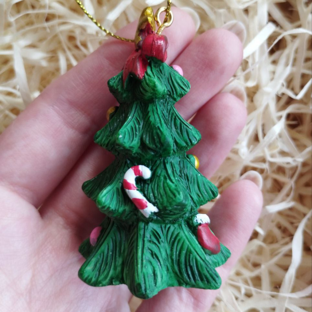 Новогодние елочные игрушки из полистоуна. Ёлочные украшения. Винтажные елочные игрушки из полистоуна Ялинка Одесса - изображение 6