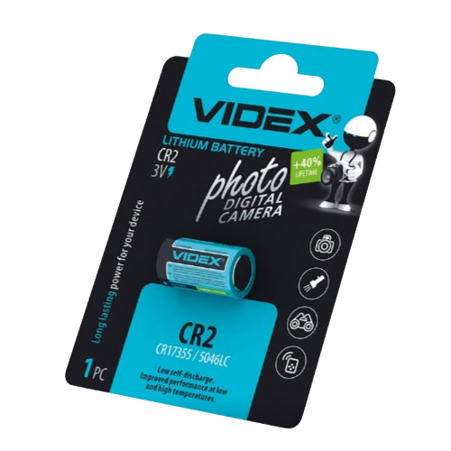 Батарейка CR2 (бл-1шт) Videx Житомир - фото 1