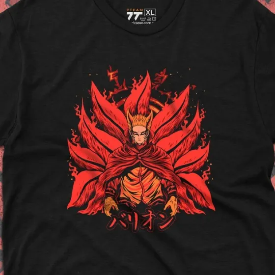Футболка мужская с принтом Наруто Режим Баріон Размер 48 Anime0288 Днепр