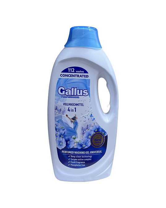 Гель для прання Gallus Vollwaschmittel Універсальний 4 л 112 циклів прання Виноградов - изображение 1