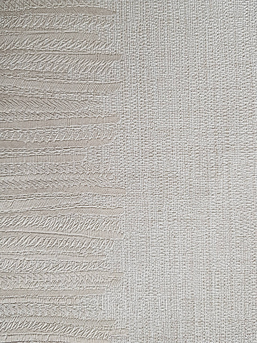 Шпалери метрові вінілові на флізелін Grandeco Poem смуги широкі структурні молочні золотисті Київ - фото 2