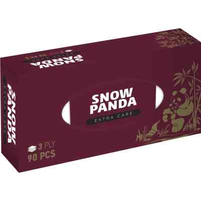 Салфетки косметические Сніжна Панда Extra Care 3 шари 90 шт. (4820183971210) Винница
