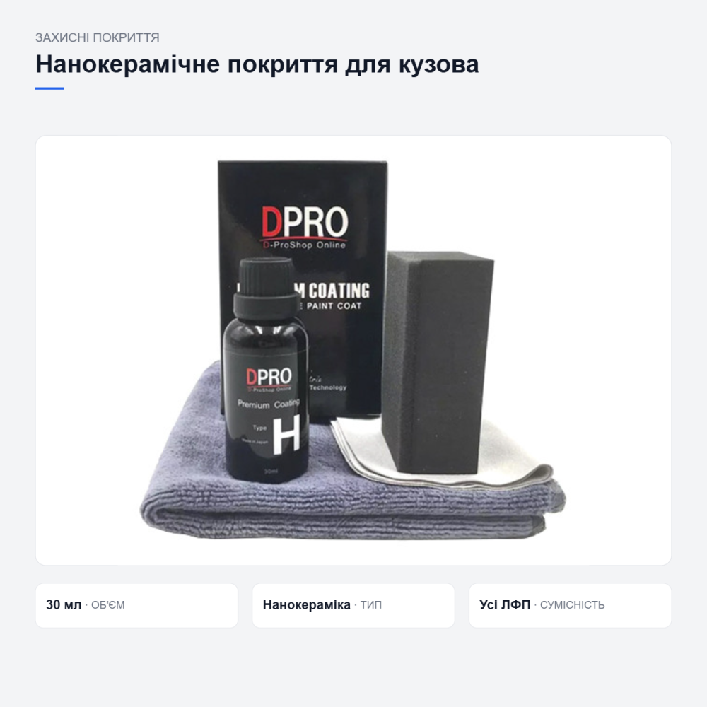 Захисне покриття DPro Type H для кузова авто Київ - фото 3
