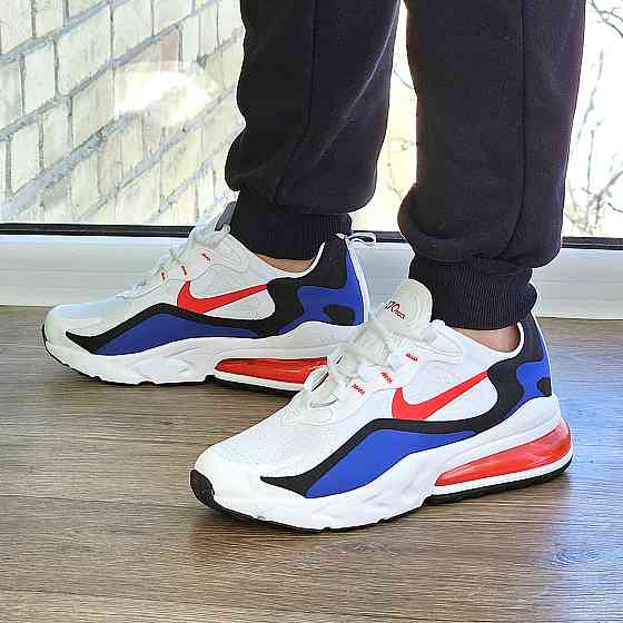 Кроссовки Nike 270 Сеточка Мужские Белые Найк с Амортизацией Летние (размеры: 41,42,43,44,45) Видео Обзор Днепр