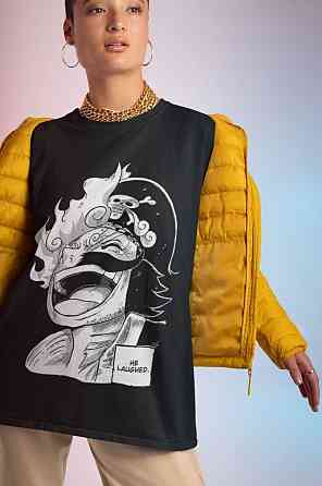 Футболка з аніме принтом Вінтаге Спекіал Аніме Лове оверсайз (S/M/L) Чорний AnimeJ1074 Дніпро