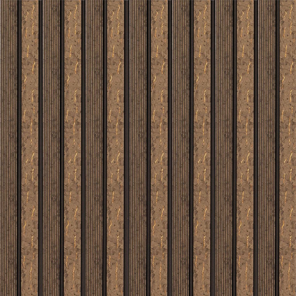 Декоративна коричнева рейка із золотими прожилками Київ - фото 5