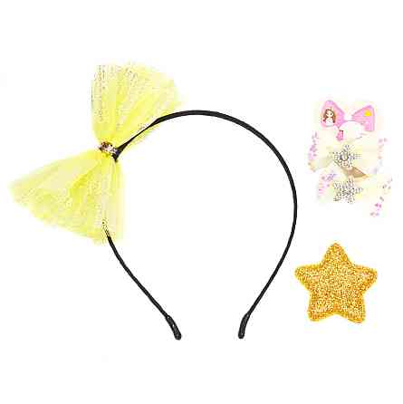 Дитячий набір "Принцеса" 0105-036-6 обруч, резинка, затискач Вінниця