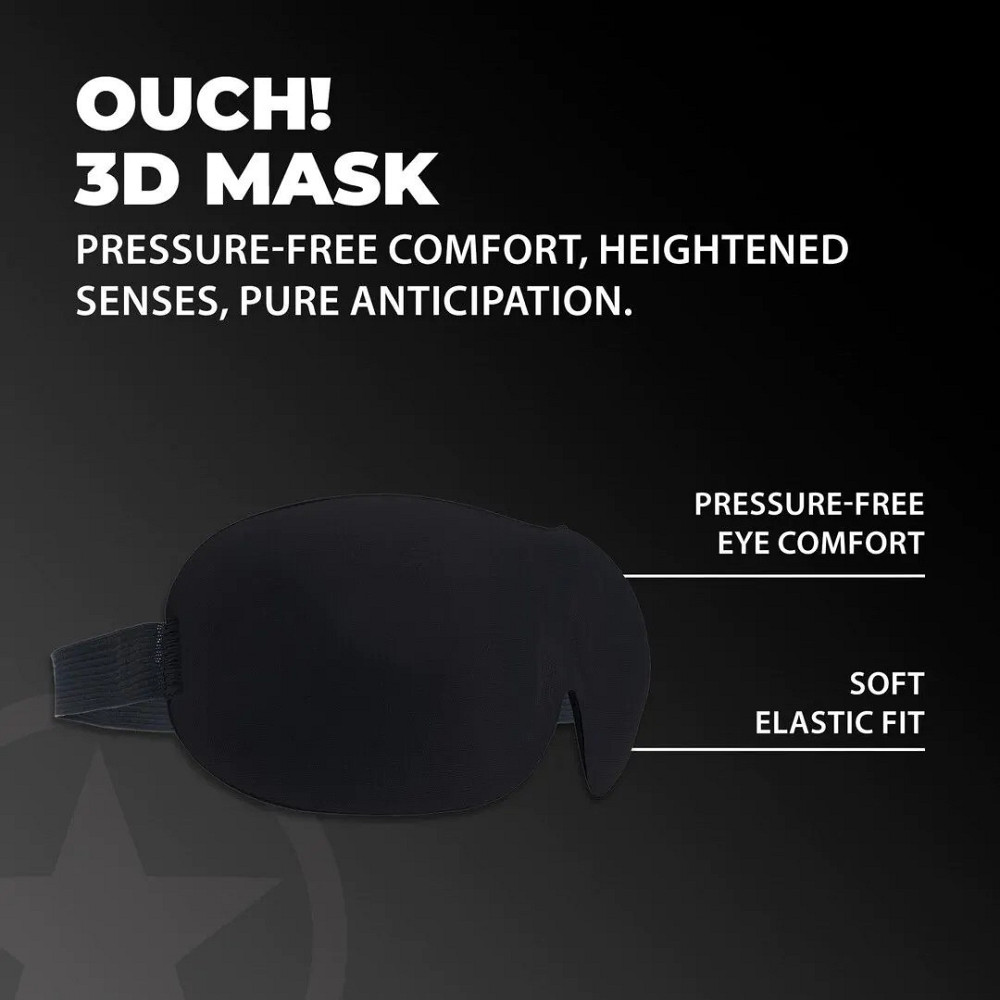 Маска на очі - Ouch! 3D Blindfold Black Sex Aura Київ - фото 2