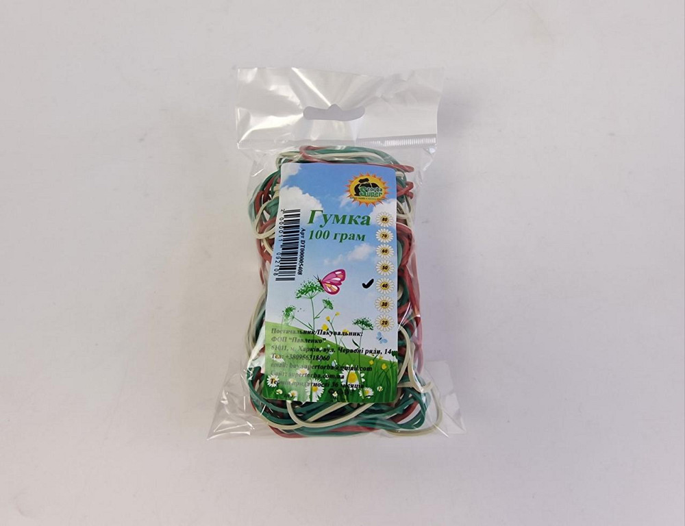 Для фиксации денег Резинка 100гр ТМ 