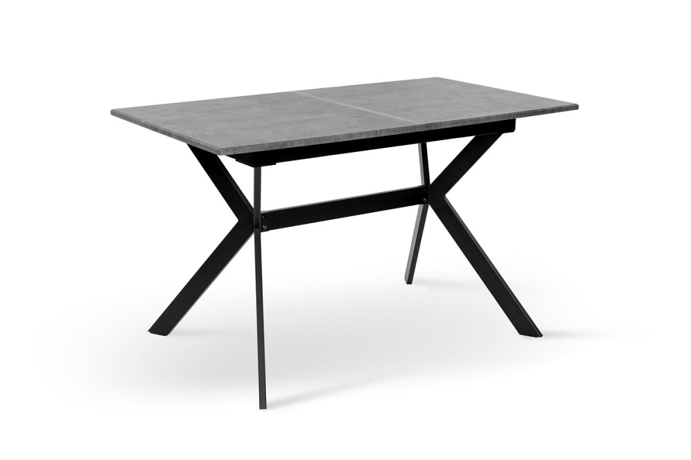 Стіл Хьюстон 130(+40)*77 чорний метал/мрамор темн Днепр - изображение 12