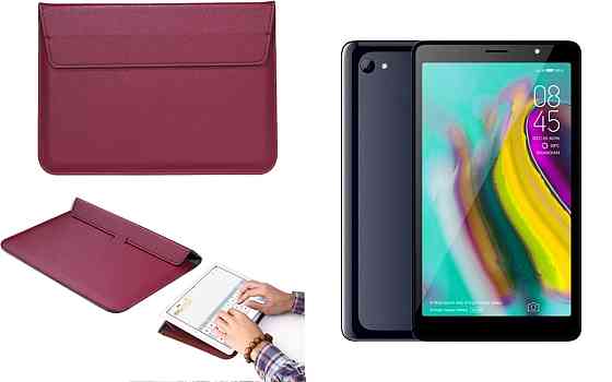 Чехол-конверт VitoCase для Tecno Tab 7 P704a, с функцией подставки для планшета Бордовый Киев
