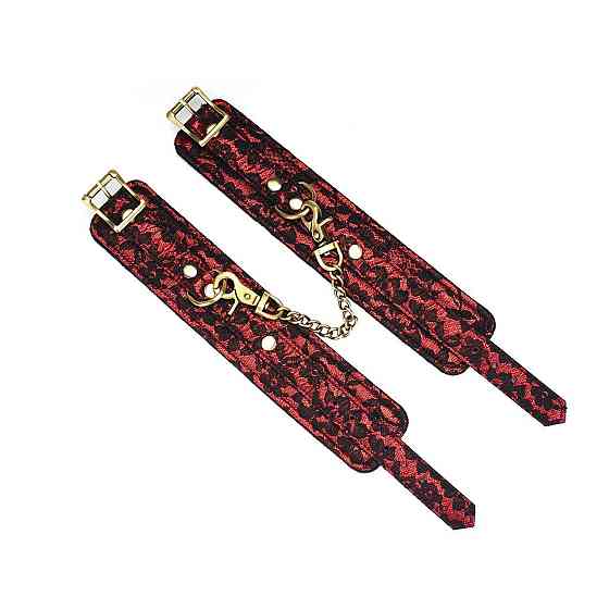 Наручники Liebe Seele Victorian Garden Wrist Cuff, кільця та з’єднувальний ланцюжок Sex Aura Київ